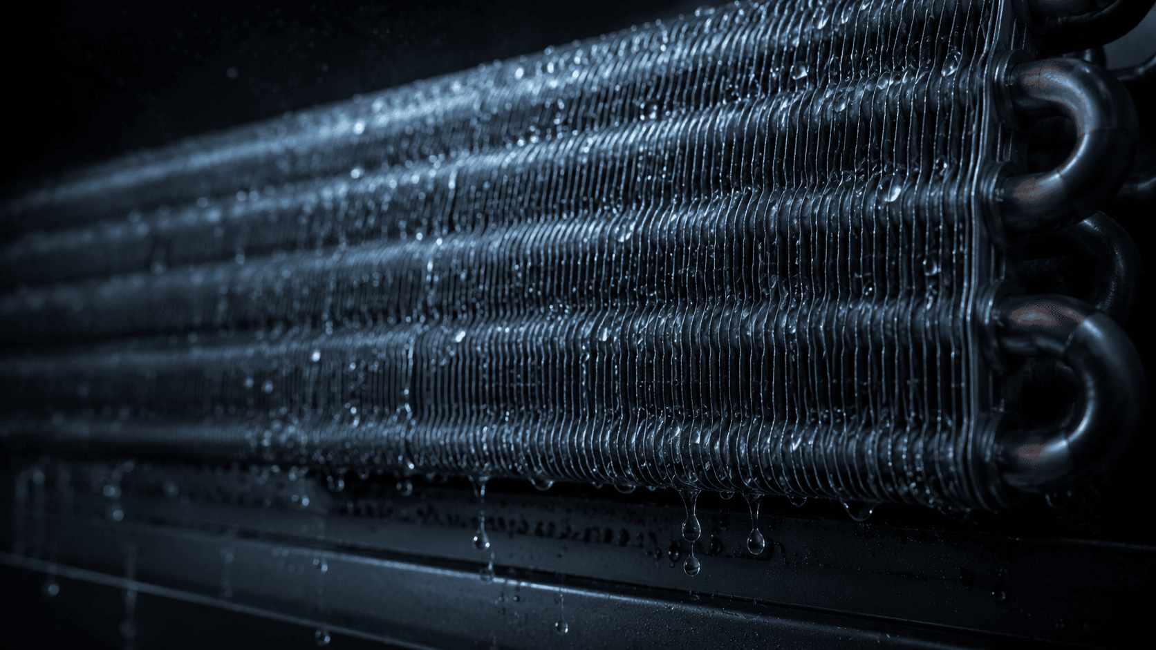 Condensation in air-conditioning coils